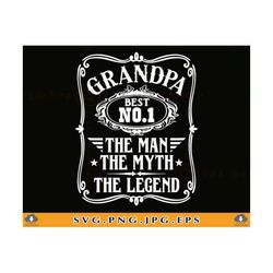 grandpa svg, the man the myth the legend, fathers day gift shirt svg, grandpa shirt, grandpa gift svg, papa, cut files f
