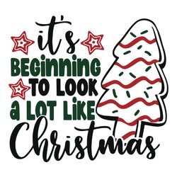 it's beginning to look a lot like christmas svg, studio 3 debbie snack tree svg, logo christmas svg, instant download