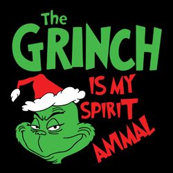 the grinch christmas spirit animal the grinch, grinch christmas svg, christmas svg, logo christmas svg, instant download