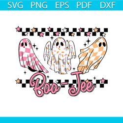retro boujee fall and halloween ghost svg digital cricut file