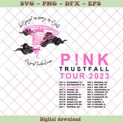 Pink Trustfall Tour Dont Forget As Scary As It Gets SVG File