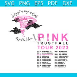 pink trustfall tour dont forget as scary as it gets svg file