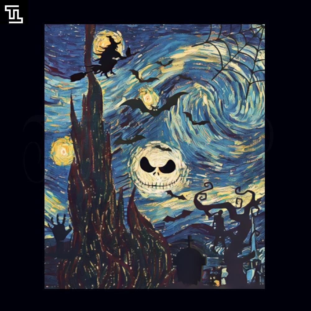 TTL113-Vincent Van Goghs The Scary Night Halloween PNG.jpg