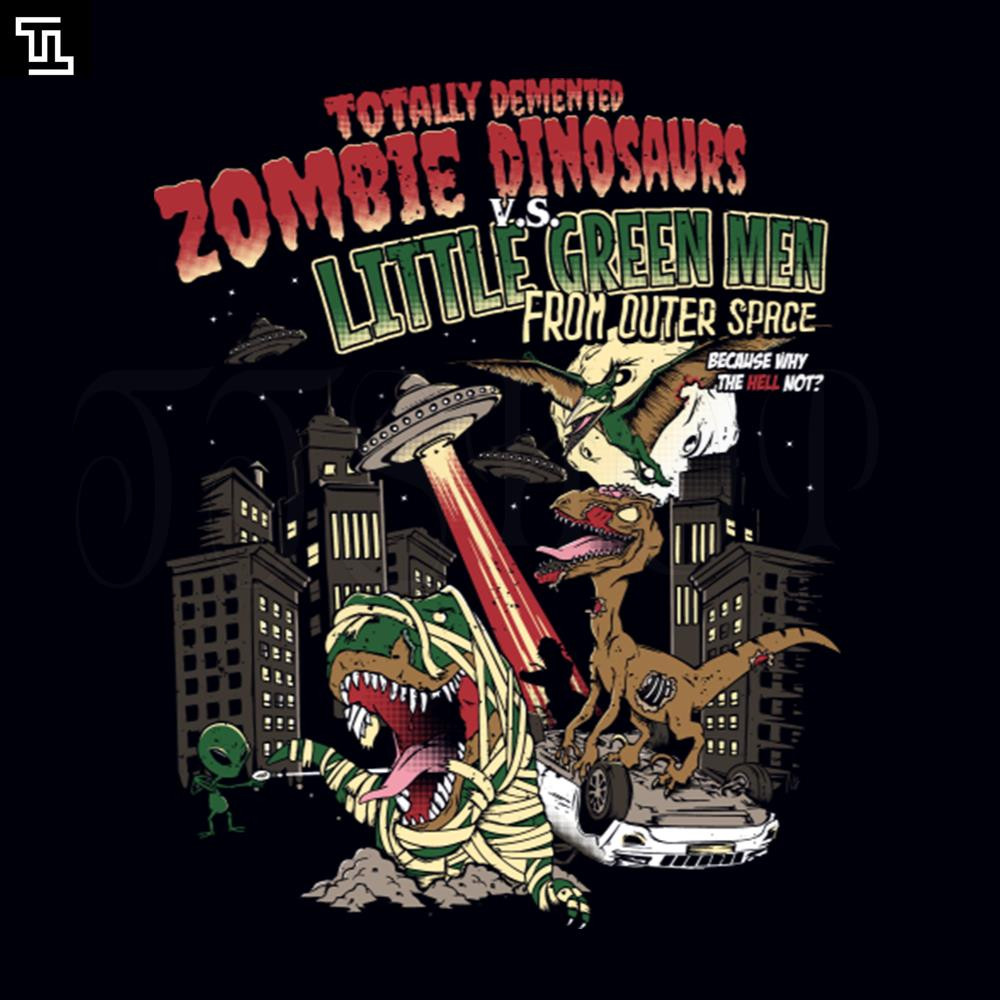 TTL155-Zombie Dinosaurs vs Little Green Men Halloween PNG.jpg