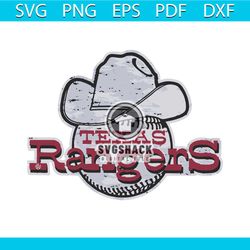 Vintage Texas Rangers Cowboy Baseball SVG Design File