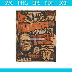 vintage frankensteins monster meets wolfman svg download