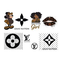 louis vuitton logo bundle svg - louis vuitton svg - fashion logo svg - brand logo svg - file cut digital download