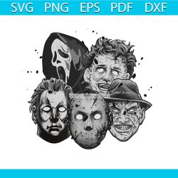 retro scary characters jason horror png sublimation file