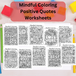 Printable Coloring Pages For Kids & Teens Digital PDF - Mindfulness Calming Mandalas