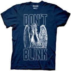 mens t shirt casual shirt doctor who don&8217t blink weeping angel covering face men&8217s navy blue t-shirt short sleev