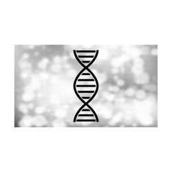 medical or science clipart: black scientific / biology double helix symbol or molecule structure for dna strand - digital download svg & png