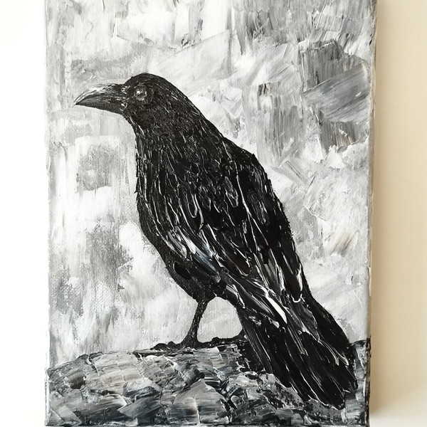 Black-raven-acrylic-painting-bird-art-on-canvas-wall-decor.jpg