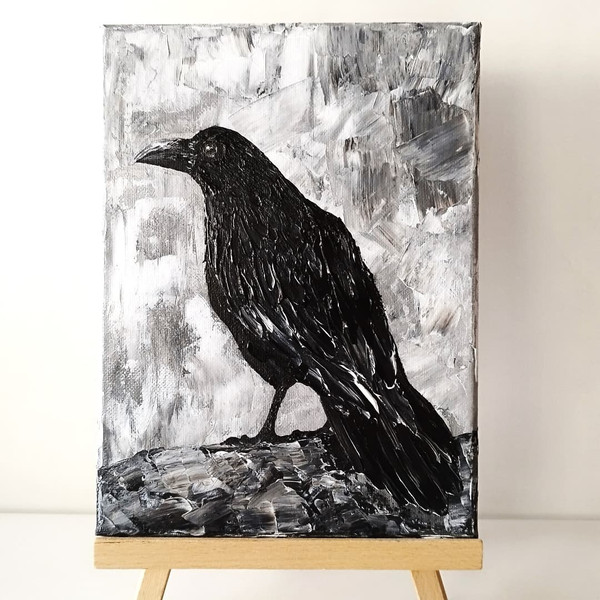 Crow-acrylic-painting-on-bird-art-impasto-on-canvas.jpg