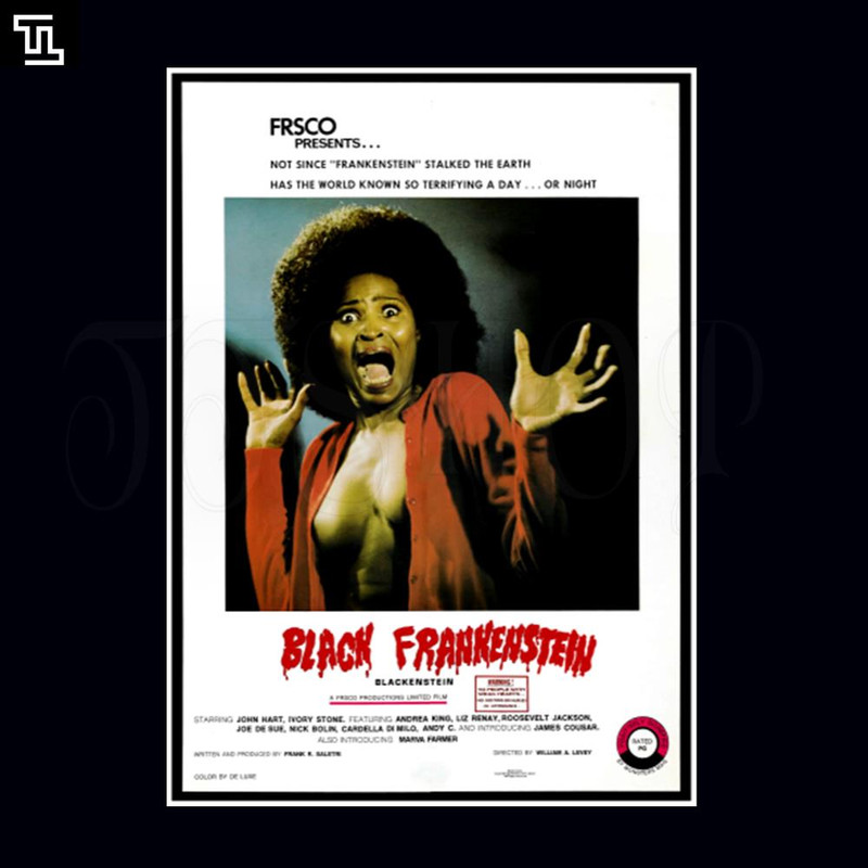 TTAA124-Blackenstein aka Black Frankenstein 1972 PNG, Horror Movie PNG.jpg