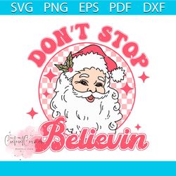 retro vintage pink santa claus svg graphic design file