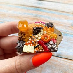 Magnet Miniature Autumn Charcuterie Sweet Board