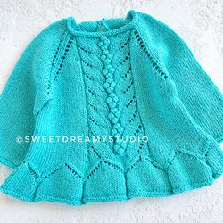 KNITTING PATTERN PDF: Jumper "Mont Blanc"/ Baby Child Seamless Sweater/ Jumper for Baby Kid / 8 Sizes