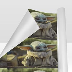 Baby Yoda Gift Wrapping Paper 58"x 23" (1 Roll)