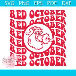 phillies mascot red october wavy text svg file for cricut