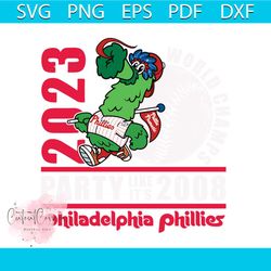 phillies 2023 world champs party like its 2008 svg download