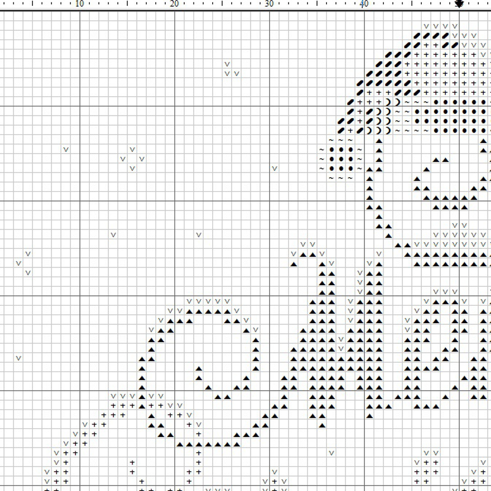 Merry Christmas Lettering Cross Stitch Pattern Holly Christmas Cross Stitch Chart 3