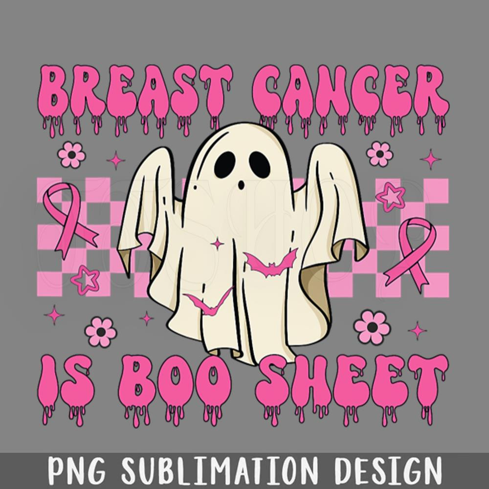 DMBB604-Breast Cancer Is Boo Sheet Halloween Breast Cancer Awareness meme PNG Download.jpg