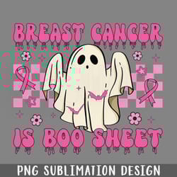 breast cancer is boo sheet halloween breast cancer awareness meme png download