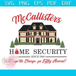 mccallister home security 90s christmas movie svg download
