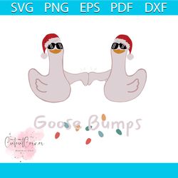 funny christmas goose bumps silly goose svg design file