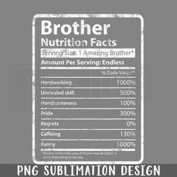 brother utrition facts fathers day ift for funny brother png download