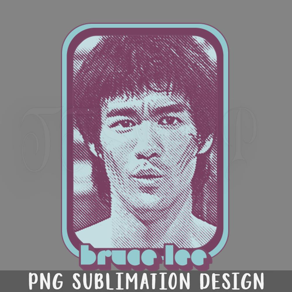 DMBB657-Bruce Lee 70s Retro Fan Art PNG Download.jpg