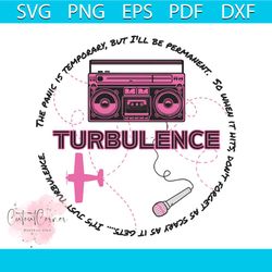 retro pink turbulence the panic is temporary svg download