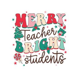 retro merry teacher bright student svg graphic design file
