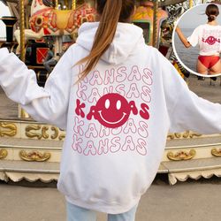 kansas shirt, smiley face hoodie, emoji crewneck sweatshirt