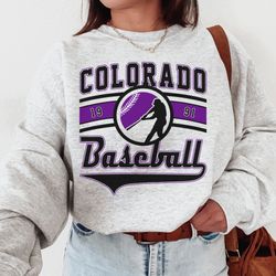 vintage colorado rockie crewneck sweatshirt t-shirt, rockies est 1991 sweatshirt, colorado baseball shirt, retro rockies