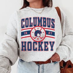 vintage columbus blue jacket sweatshirt t-shirt, blue jackets sweater, blue jackets t-shirt, hockey fan shirt, retro col