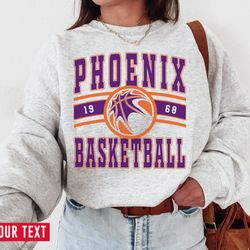 vintage phoenix basketball sweatshirt t-shirt, phoenix sun sweater, suns t-shirt, vintage basketball fan shirt, retro ph