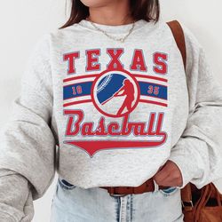 vintage texas ranger crewneck sweatshirt t-shirt, rangers est 1835 sweatshirt, texas baseball game day shirt, retro rang