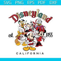 merry christmas disneyland california svg cutting digital file