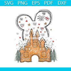 gingerbread house magical castle png sublimation file