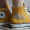 Custom Embroidery Shoes, Flower Converse Handmade, Women's Shoes, Wedding Gift, Converse Hi Chuck 1970s, Wedding Sneakers, Valentine Gift - 2.jpg