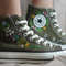 Custom Embroidery Shoes, Flower Converse Handmade, Women's Shoes, Wedding Gift, Converse Hi Chuck 1970s, Wedding Sneakers, Valentine Gift - 4.jpg