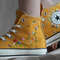 Custom Embroidery Shoes, Flower Converse Handmade, Women's Shoes, Wedding Gift, Converse Hi Chuck 1970s, Wedding Sneakers, Valentine Gift - 2.jpg
