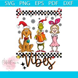 retro grinch cindy lou who christmas vibes svg download
