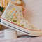 Custom Embroidery Shoes, Flower Converse Handmade, Women's Shoes, Wedding Gift, Converse Hi Chuck 1970s, Wedding Sneakers, Valentine Gift - 5.jpg