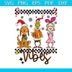 retro grinch cindy lou who christmas vibes svg download