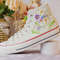 Custom Embroidery Shoes, Flower Converse Handmade, Women's Shoes, Wedding Gift, Converse Hi Chuck 1970s, Wedding Sneakers, Valentine Gift - 5.jpg