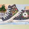 Custom Embroidery Shoes, Flower Converse Handmade, Women's Shoes, Wedding Gift, Converse Hi Chuck 1970s, Wedding Sneakers, Valentine Gift - 1.jpg