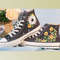 Custom Embroidery Shoes, Flower Converse Handmade, Women's Shoes, Wedding Gift, Converse Hi Chuck 1970s, Wedding Sneakers, Valentine Gift - 1.jpg