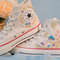 Custom Embroidery Shoes, Flower Converse Handmade, Women's Shoes, Wedding Gift, Converse Hi Chuck 1970s, Wedding Sneakers, Valentine Gift - 6.jpg